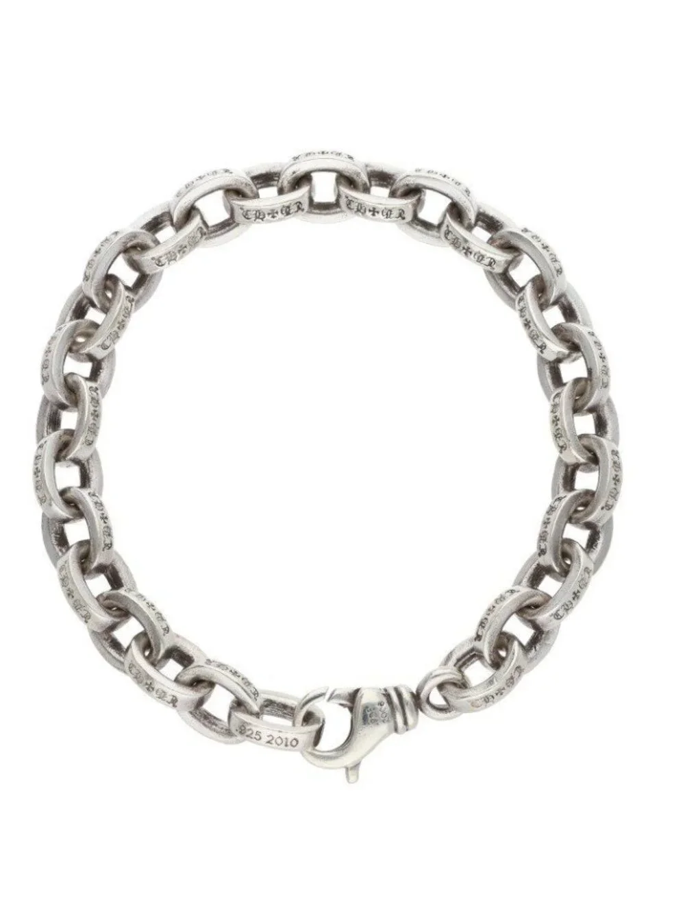 Chrome Hearts Large Paper Chn Large Chain Silver Bracelet